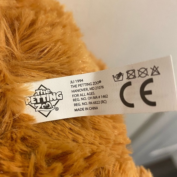 The Petting Zoo Brown Plush Bear - Picture 3 of 3